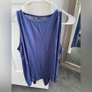 Navy blue athletic tank top